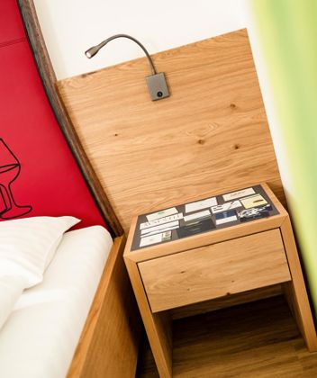 Wein ist das Thema des Doppelzimmer Vinum