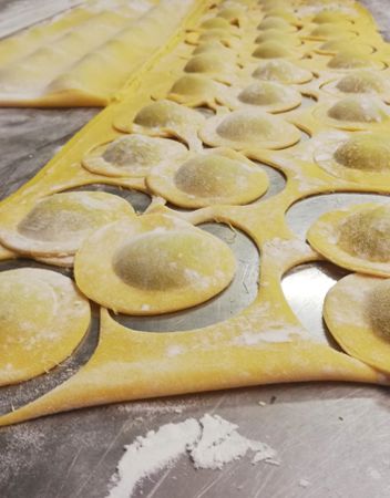 Ravioli are made