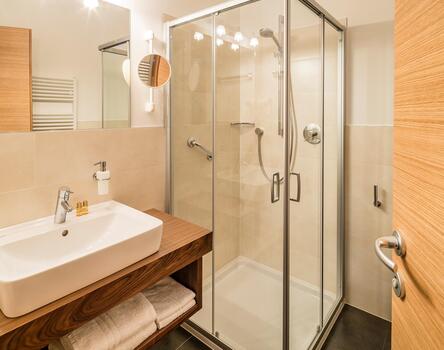Badezimmer mit Dusche - Junior-Suite