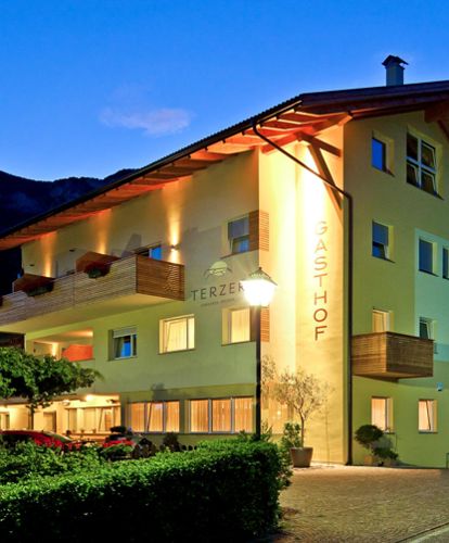 Hotel Terzer at evening